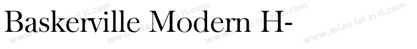 Baskerville Modern H字体转换